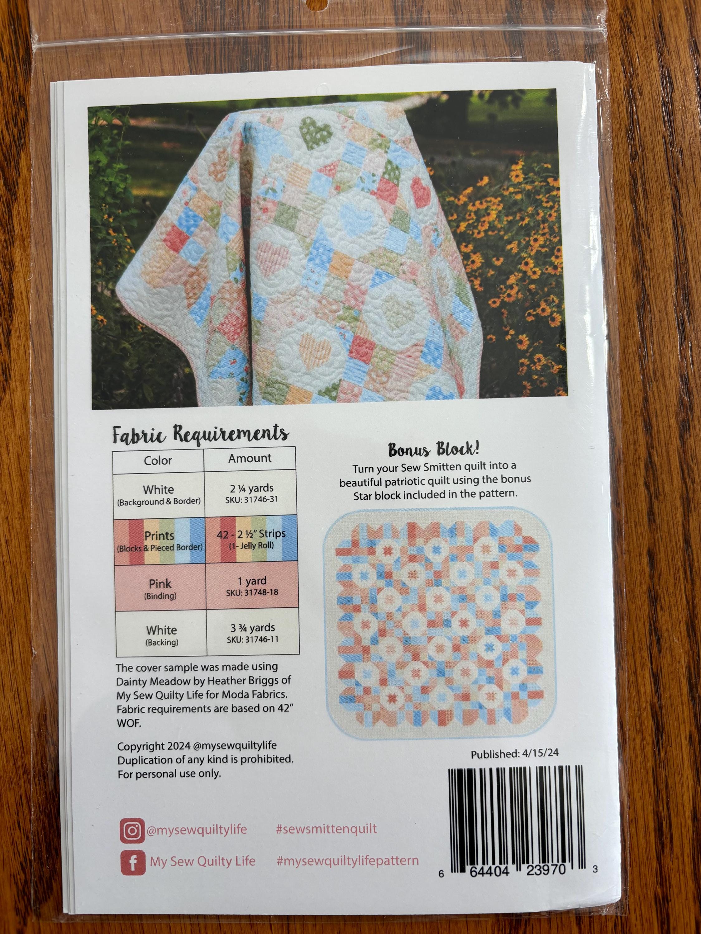 Sew Smitten Quilt Pattern by My Sew Quilty Life - Etsy