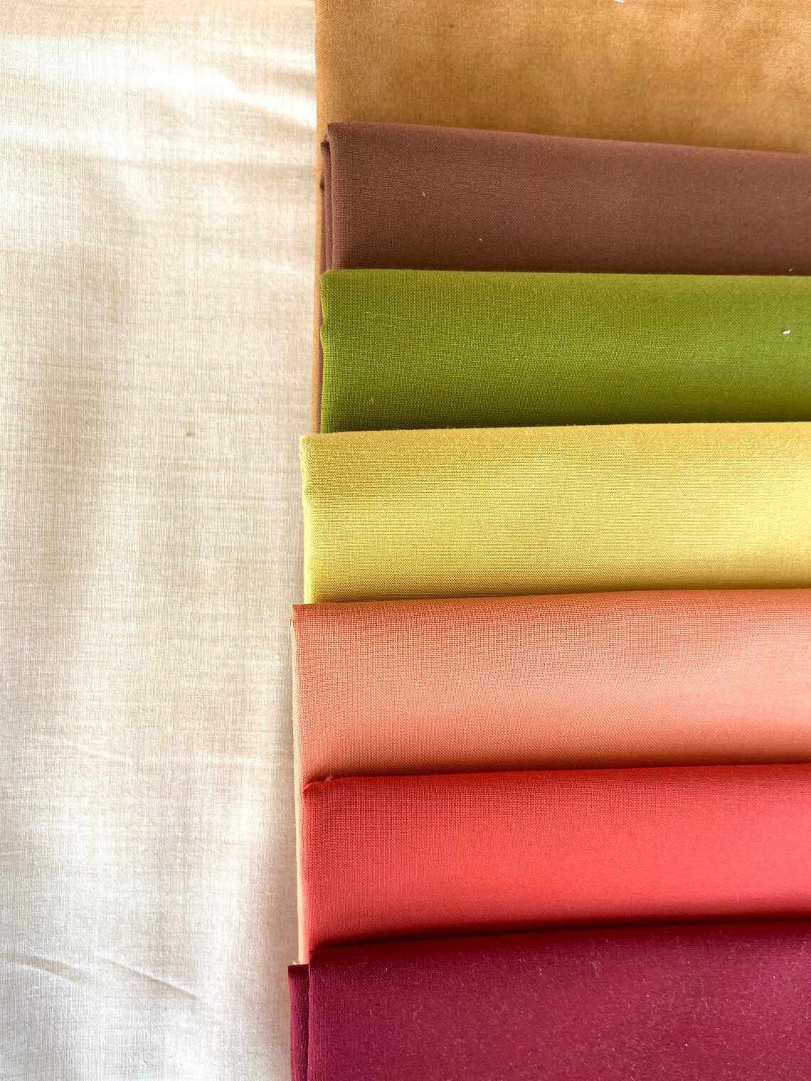 Vintage Lace Quilt Kit With Autumn Solids From Moda Etsy