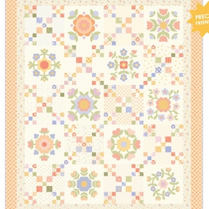 Bloom Crossing Quilt Kit with Pastel Prairie fabric by My Sew Quilty Life