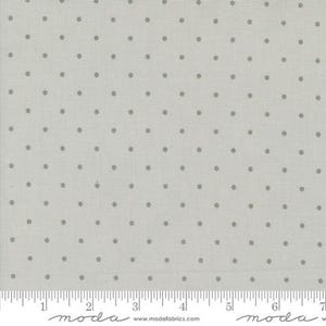 May include: A light gray fabric with a subtle texture and a repeating pattern of small gray dots.