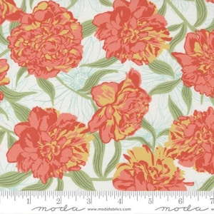 Garden Society Quilting Fabric Remnant by Crystal Manning from Moda 11890 11 Porcelain