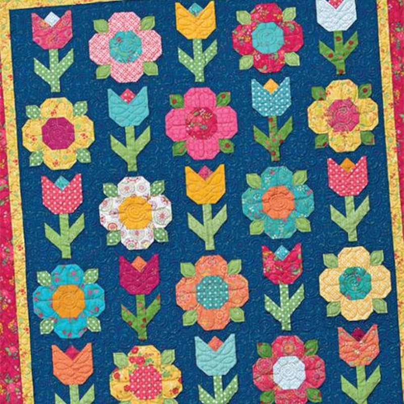 Garden Quilt Pattern Etsy