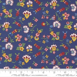 Picture Perfect Quilting Fabric by American Jane from Moda  21803 18 Navy