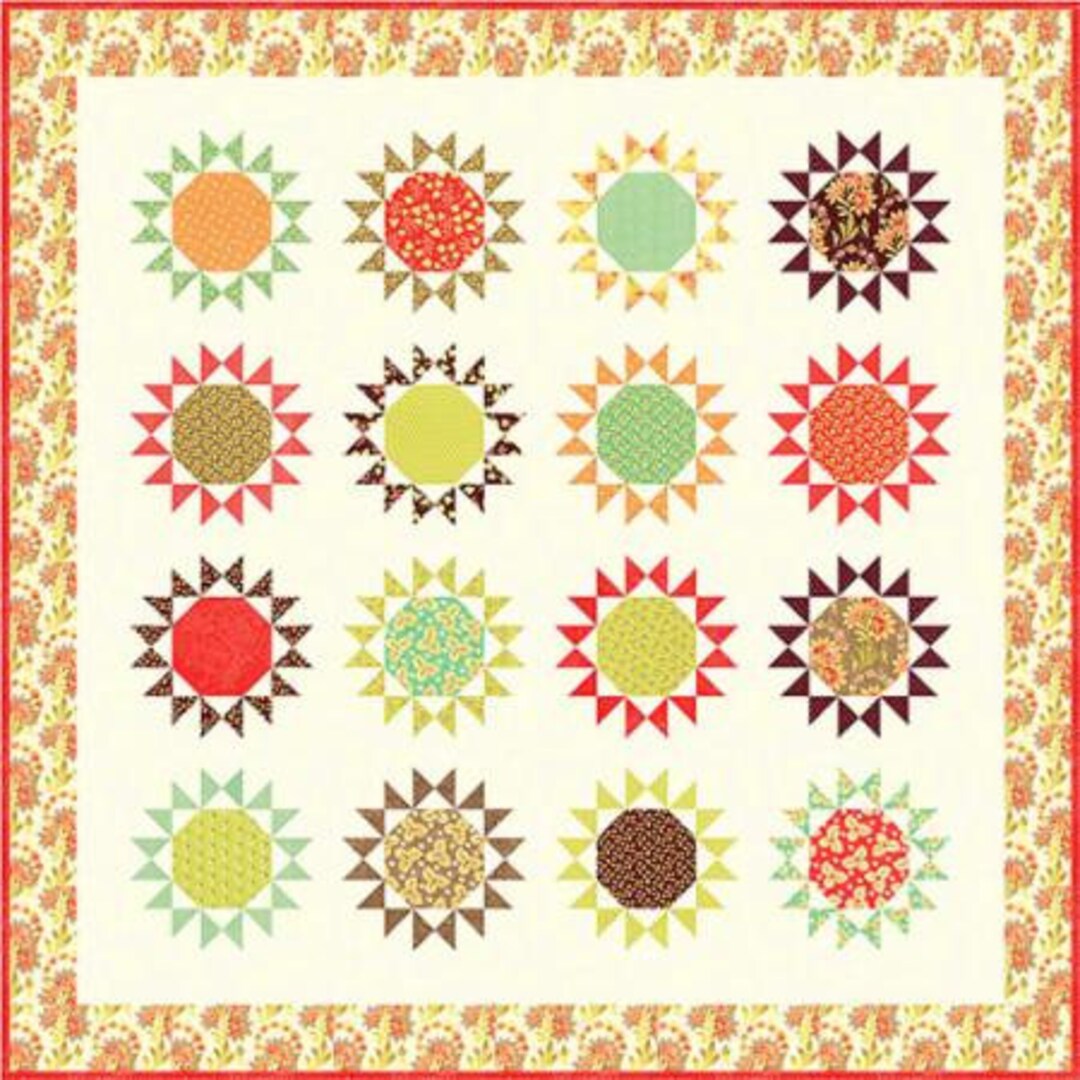 Nutmeg Stars Quilt Pattern From Fig Tree Etsy