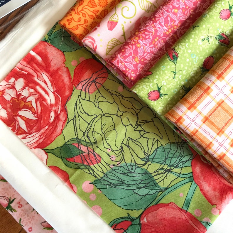 Town Square Garden Quilt Kit with Abby Rose Fabric by Robin | Etsy