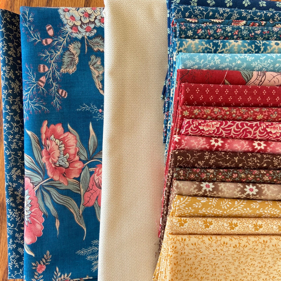 Ladies Scrap Basket Quilt Kit With Kates Garden Gate Fabric by Etsy