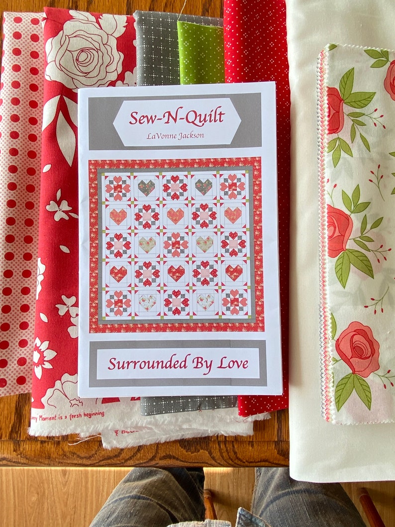 Surrounded by Love Quilt Kit With Beautiful Day Fabric by Etsy