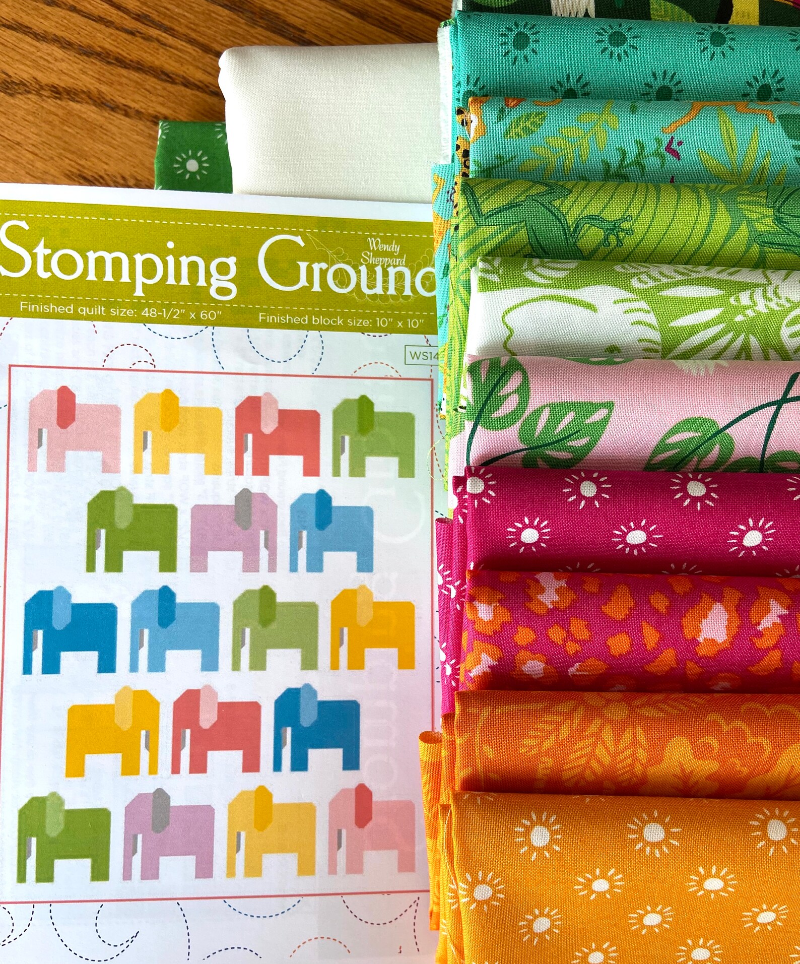 Stomping Ground Quilt Kit With Fabric by Stacy Iest Hsu Etsy
