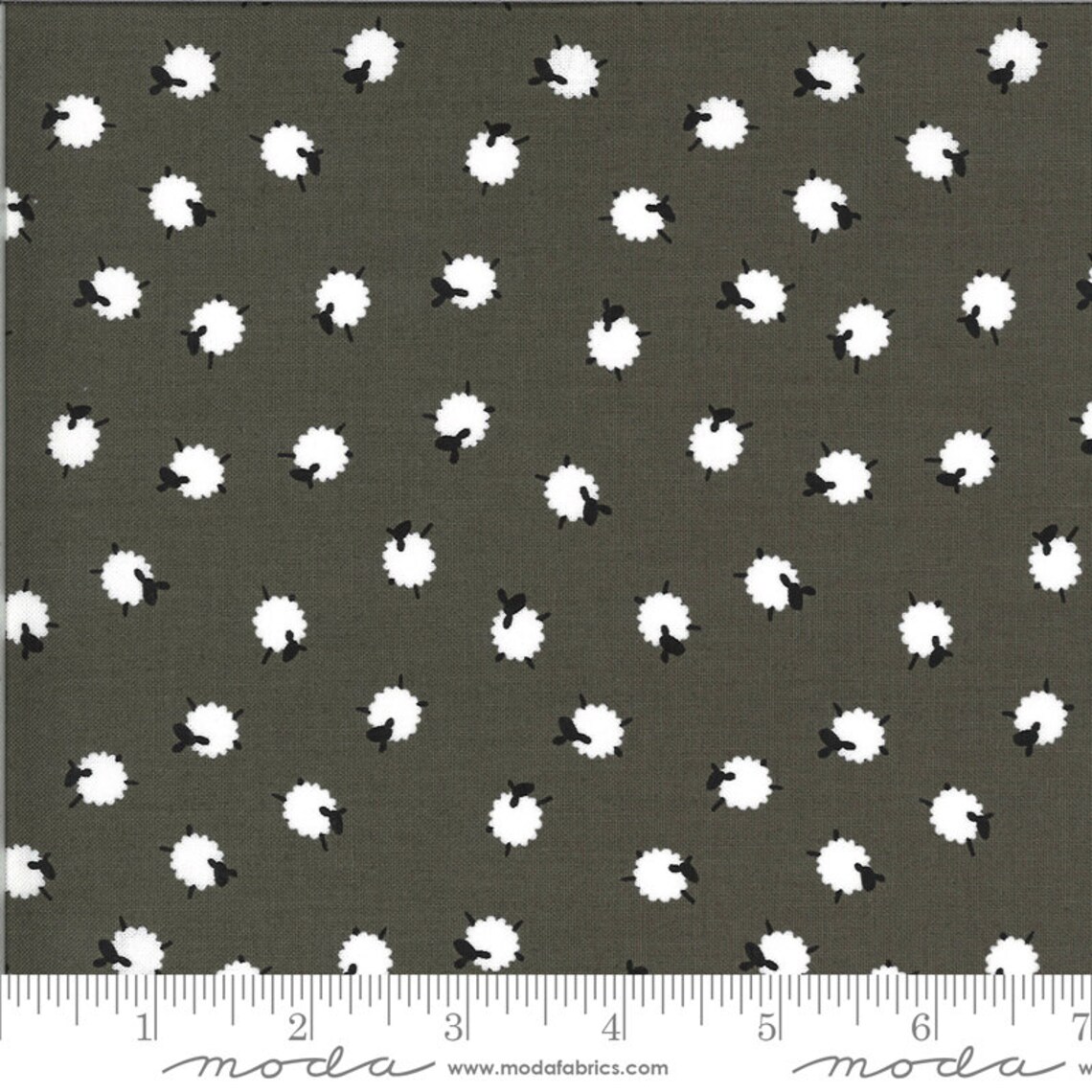 On the Farm Fabric by Stacy Iest Hsu From Moda 20706 22 Grey Etsy