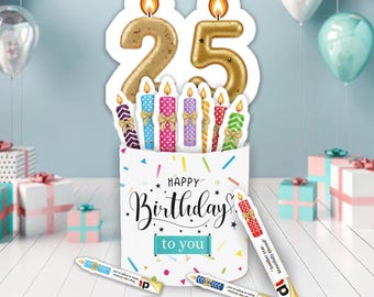 Duplo Birthday Wrappers Kit, DIY Candy Wrapper Template, Custom Number Candles Gift, Duplo Choclate Kit