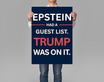 Epstein fichiers signe de protestation imprimable, affiche anti-Trump « Good Trouble », signe de rassemblement politique, téléchargement numérique SVG, signe d'activiste