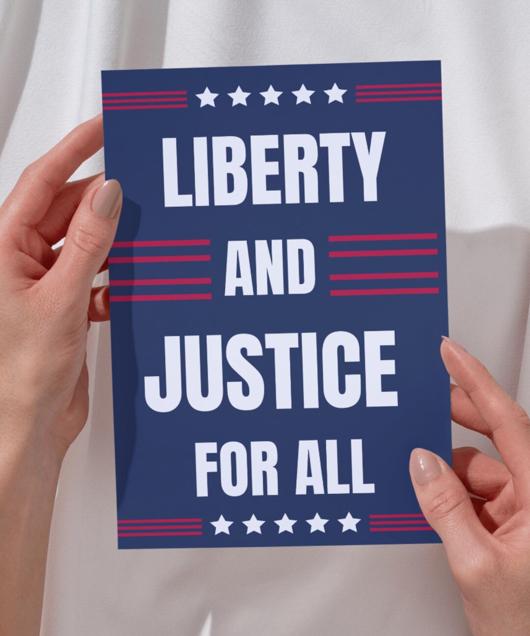 Liberty and Justice for All Protest Sign,political Activist Rally Sign ...
