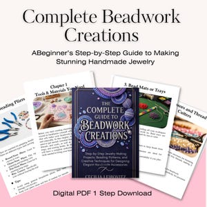 ビーズ細工作品完全ガイド｜初心者向けジュエリー製作チュートリアル（デジタルPDF）