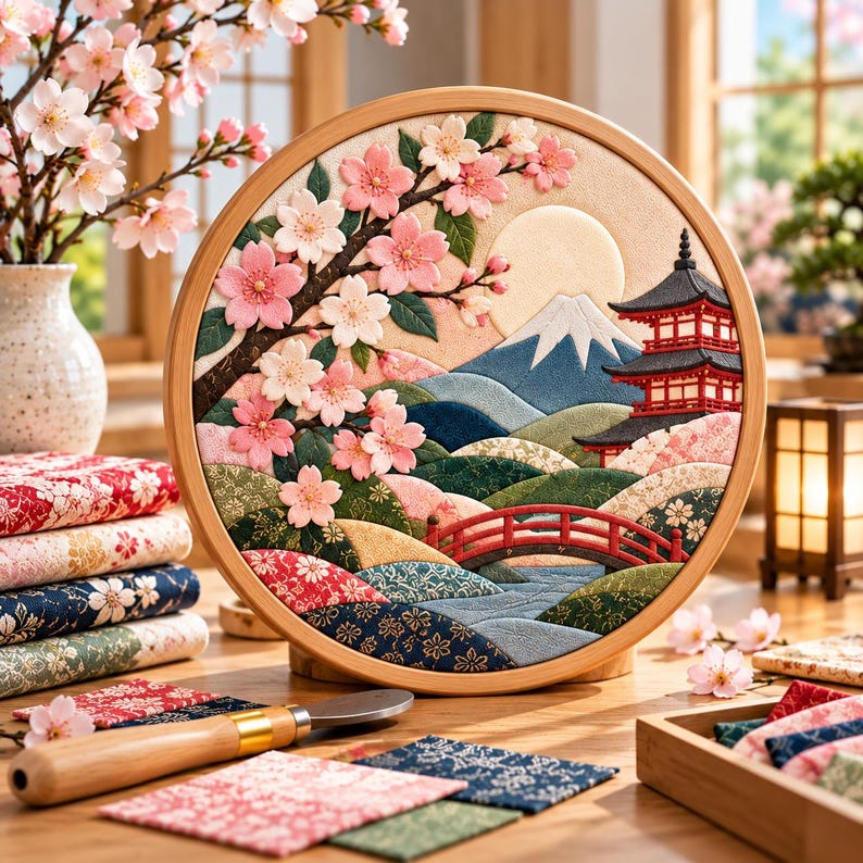 Kinusaiga Guide, Japanese No-Sew Fabric Art Book | Kinusaiga Quilt ...