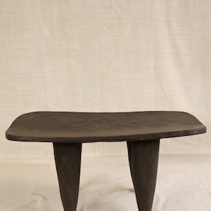 Vintage Hand-Carved Senufo Side Table – Authentic African Stool - Extra Large Senufo Stool/Side Table