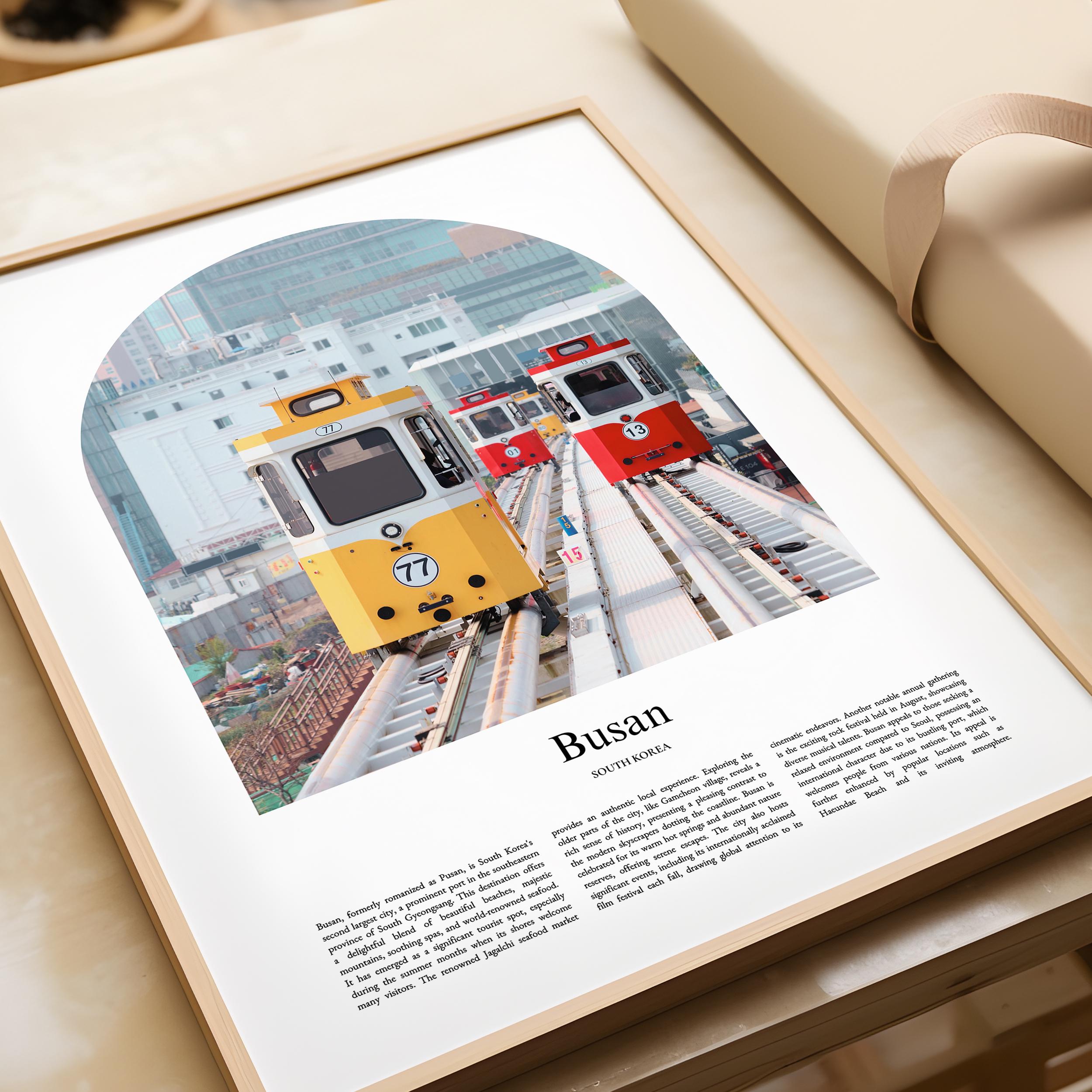 Busan Poster Print, Busan Travel Poster, Busan Custom Color Print ...