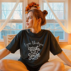 3X Gildan 5000 Black Tshirt Mockup, G5000 Black Shirt Mock-up, Oversized G500 Tee Mock, Gildan 5000 mockup,Real Person