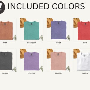 Comfort Colors Mockup Flat Lay | Comfort Colors Mockup Bundle, Comfort Colors 1717 Mockup, C1717 Shirt Model Mockup Bundle, Trendy Mockup