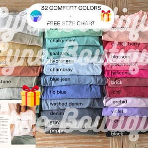 Comfort Colors 1717 Color Chart, Comfort Colors Color Chart, 1717 Model Color Chart, Color Chart Mockup, Comfort Colors Mockup