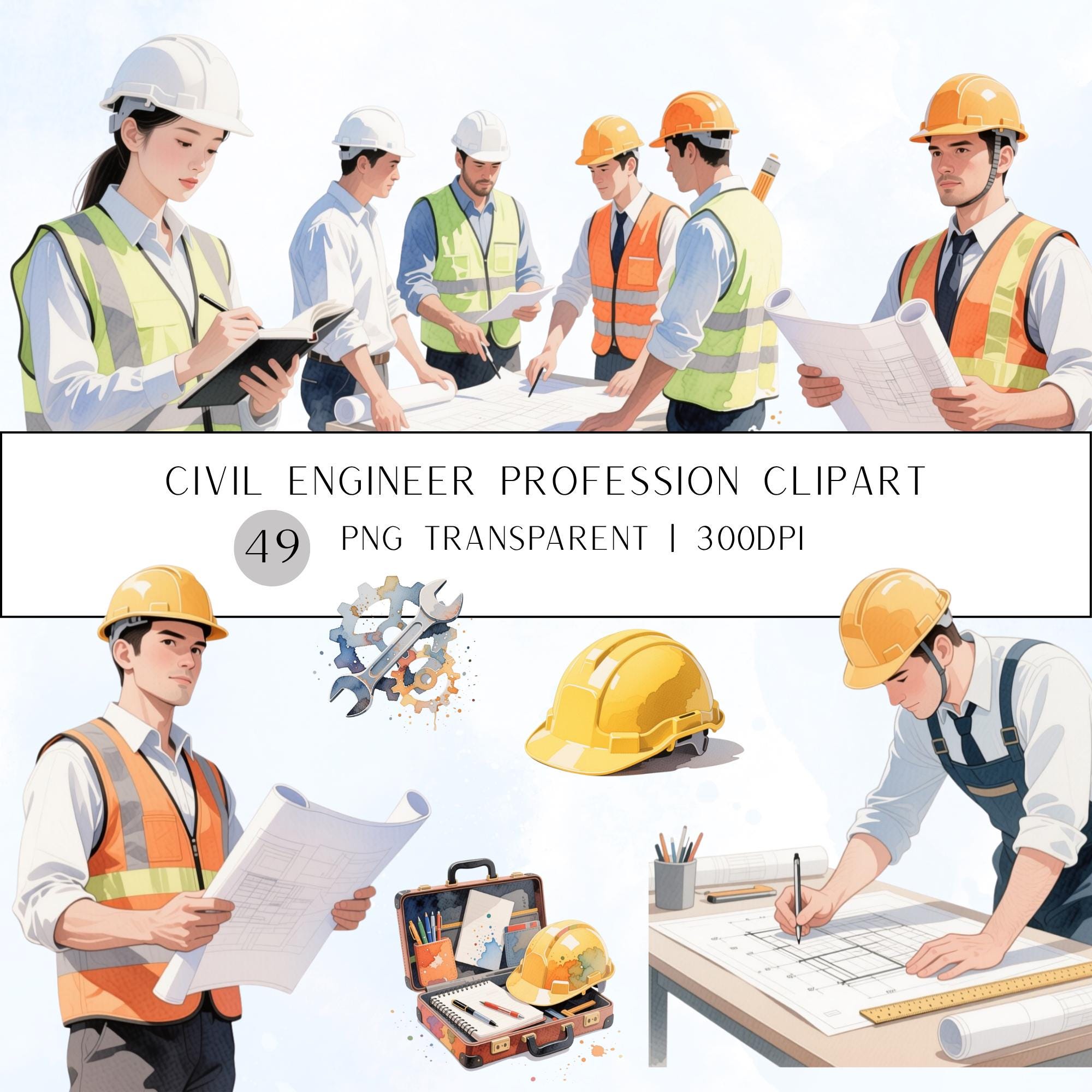 Engineer Clipart - Etsy, image size:2000x2000