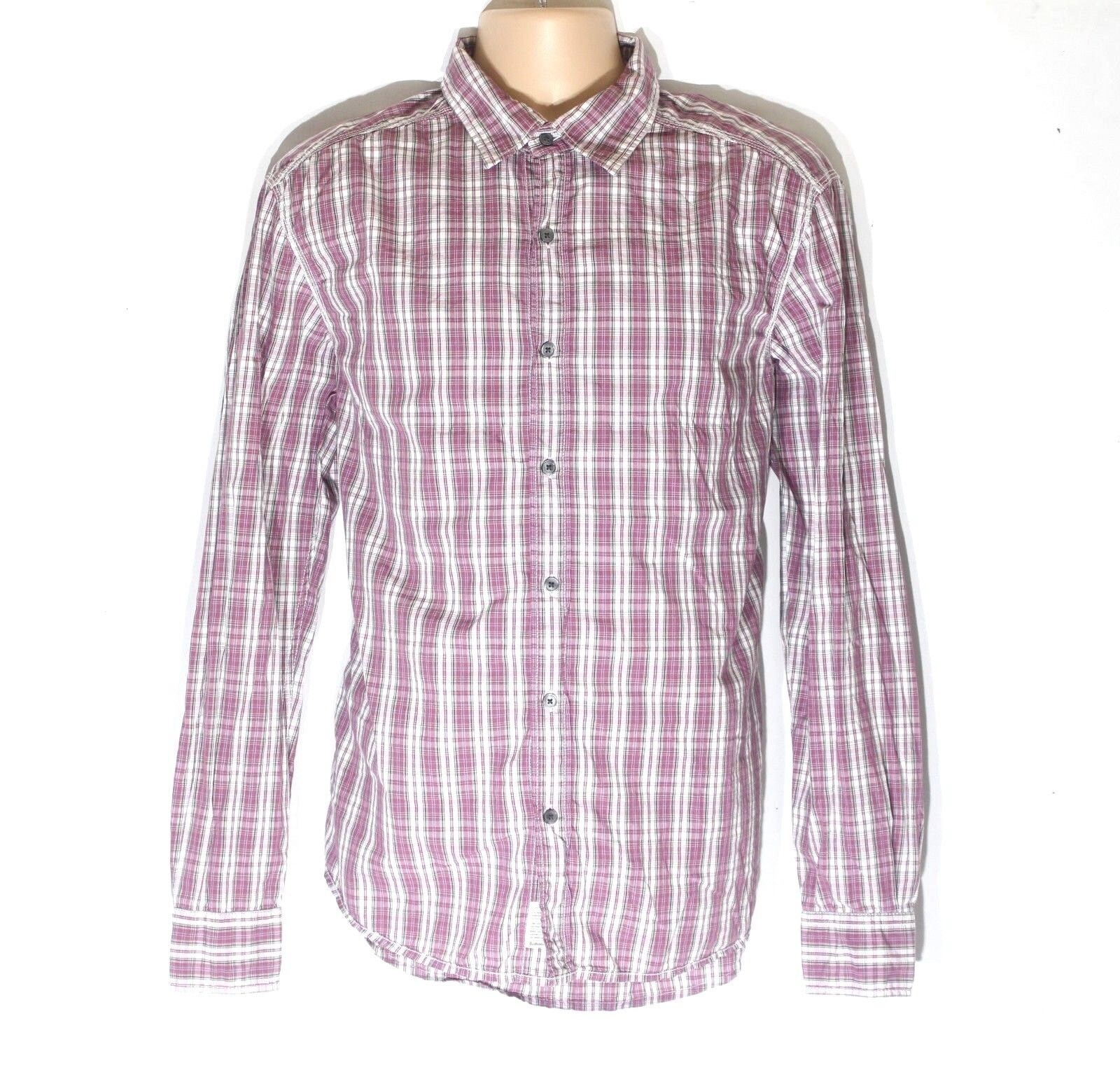 Men's Vintage ESPRIT Semi Fitted Long Sleeve Pink Check | Etsy