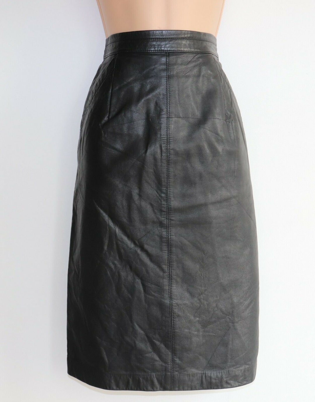 Women's Vintage LUI CHANTANT High Waist Black 100% Leather - Etsy