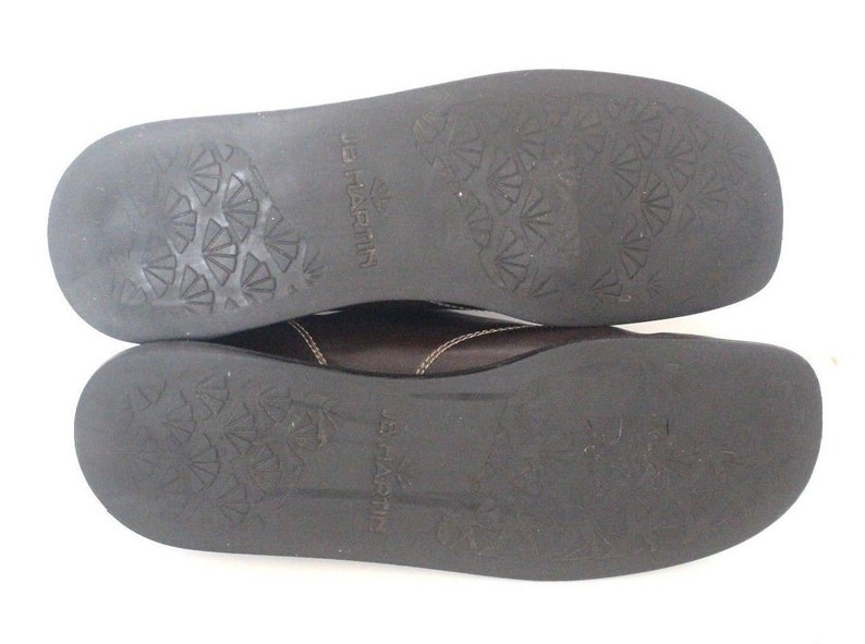 Women/'s Vintage JB MARTIN PARIS Slip On Wedge Brown Real Leather Loafer Shoes Size UK3 EU36
