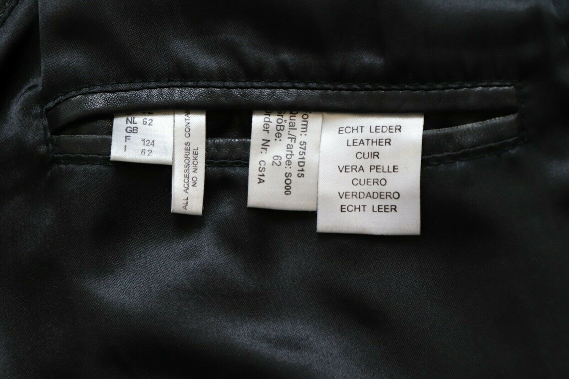 Men's Vintage M. FLUES Black 100% Leather Waistcoat Vest - Etsy