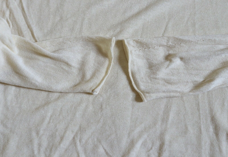 Women/'s Vintage POETRY Thin Knitted Pale Yellow Linen Mix Jumper Sweater Pullover Size UK18 LAGENLOOK