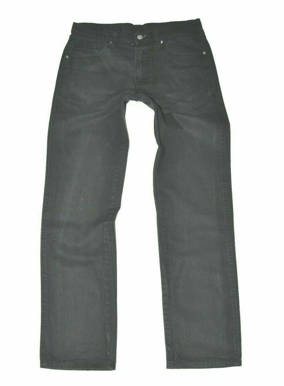 Image of Men's Vintage Cheap Monday Zip Fly Straight Black Denim Jeans W31 L30