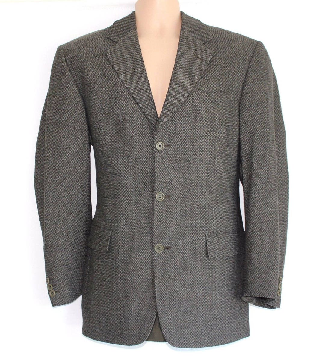 Men's Vintage SIR STEVE Green Black 100% Wool Blazer - Etsy