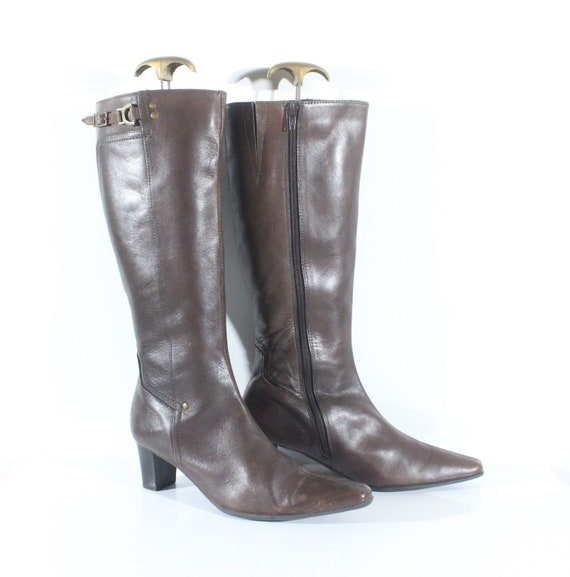 mid heel knee high boots uk