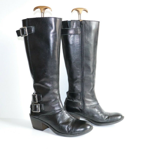clarks knee high wedge boots
