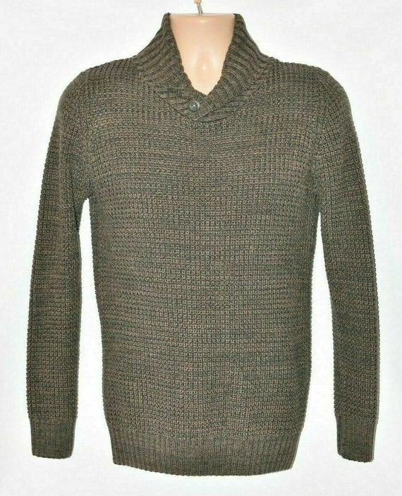 Men's Vintage SMOG Slim Fit Knitted Brown Cotton Blend | Etsy Ireland