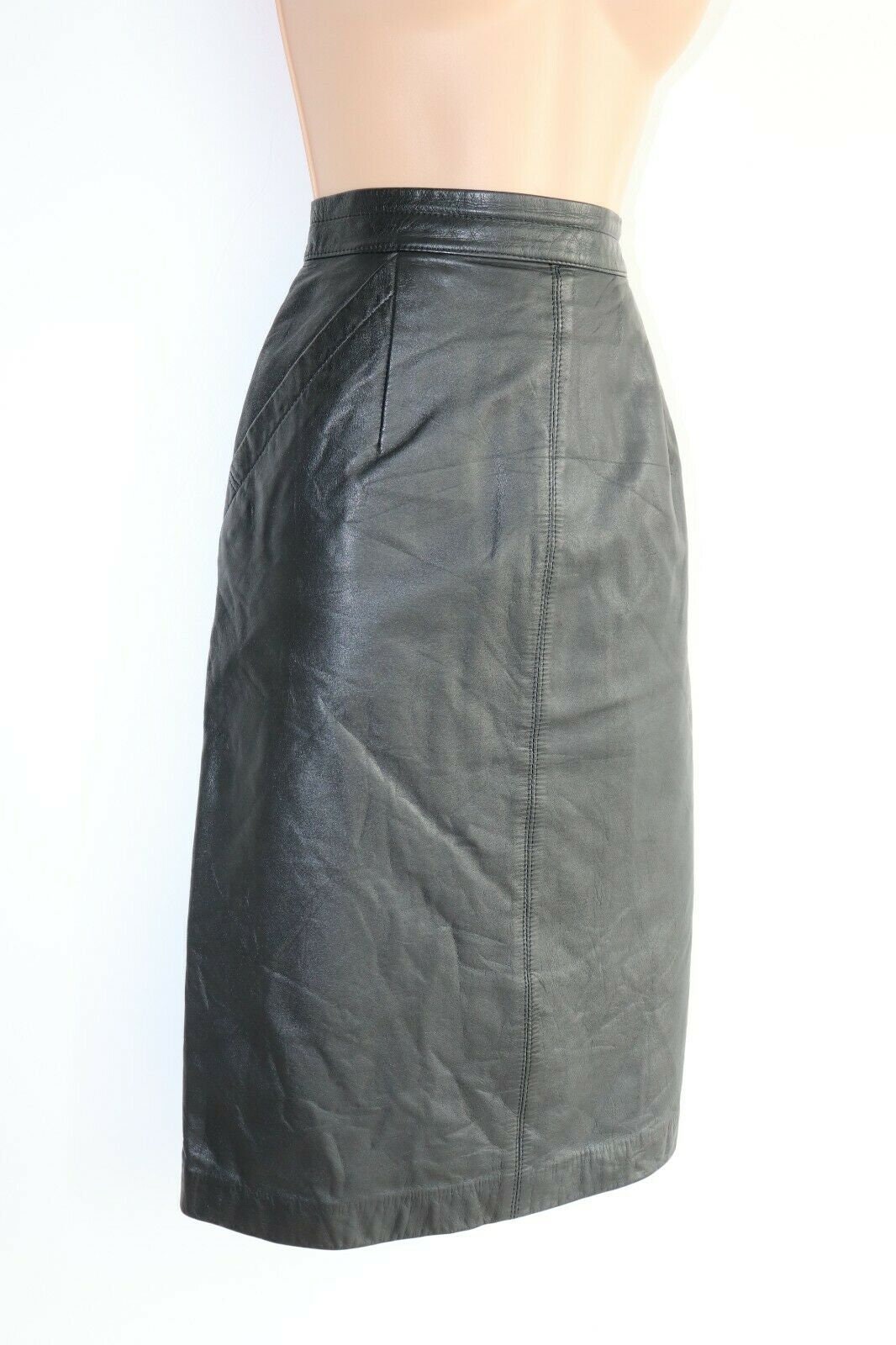 Women's Vintage LUI CHANTANT High Waist Black 100% Leather | Etsy
