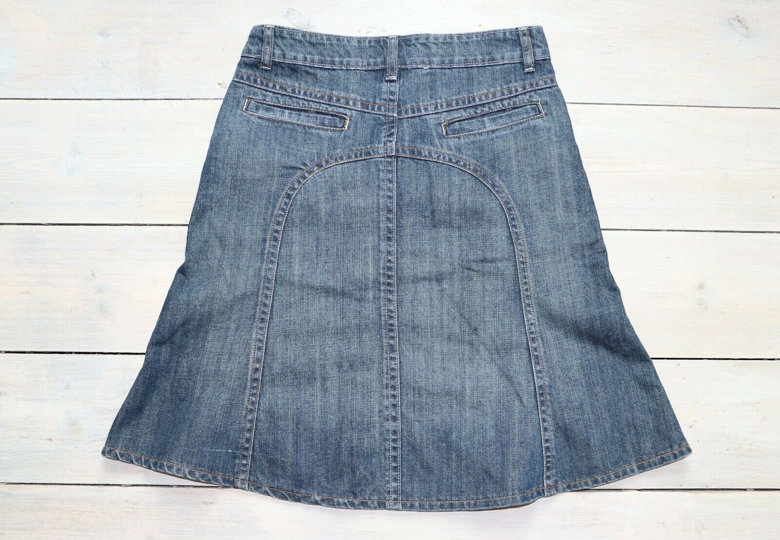 Girls Kids Vintage REVIEW A-line Midi Blue Denim Jean Skirt 14 - Etsy UK