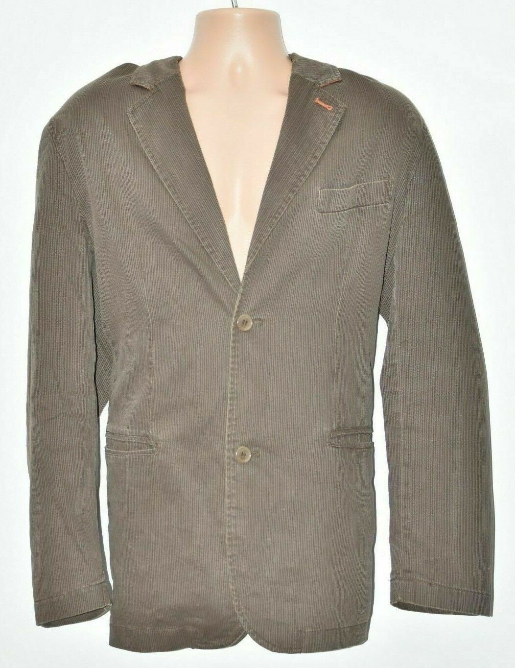 Image of Men's Vintage C&a Angelo Litrico Brown Cotton Blazer Jacket Xl Pit To 24In