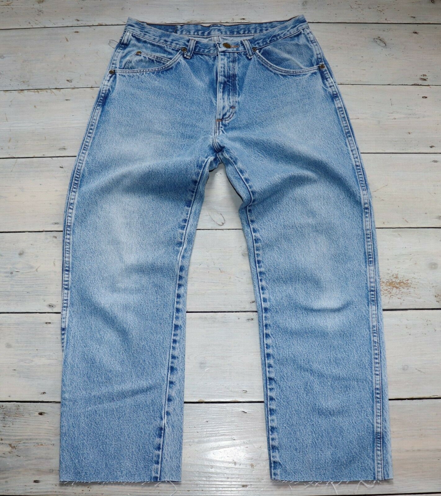 Women's Vintage WRANGLER Zip Fly High Waist Cropped Blue | Etsy Ireland