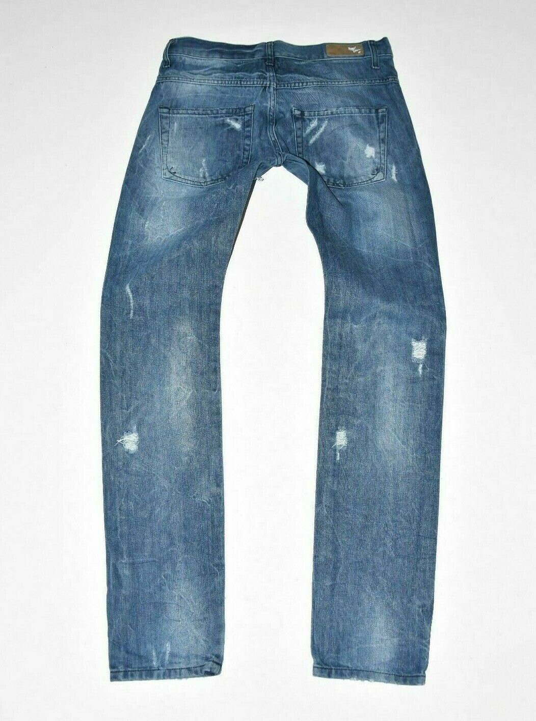 Men's Vintage Never Denim Zip Fly Blue Denim Jeans W30 L34