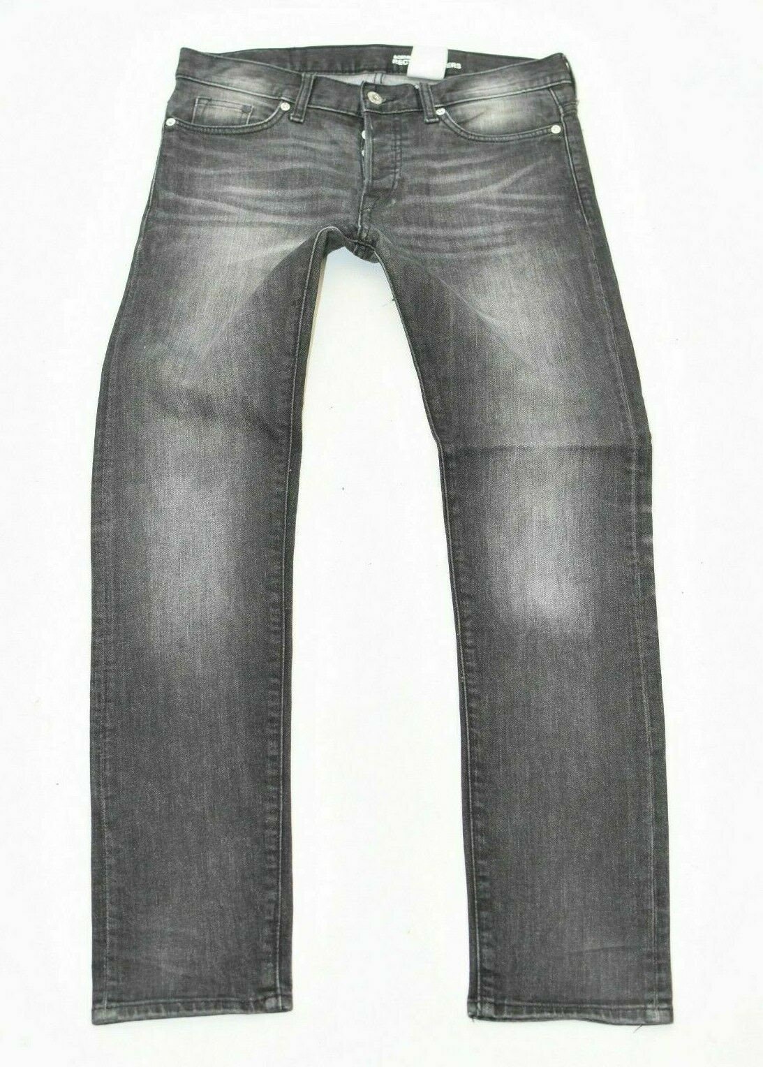 Image of Men's Vintage H&m Button Fly Slim Grey Denim Jeans Size W32 L31