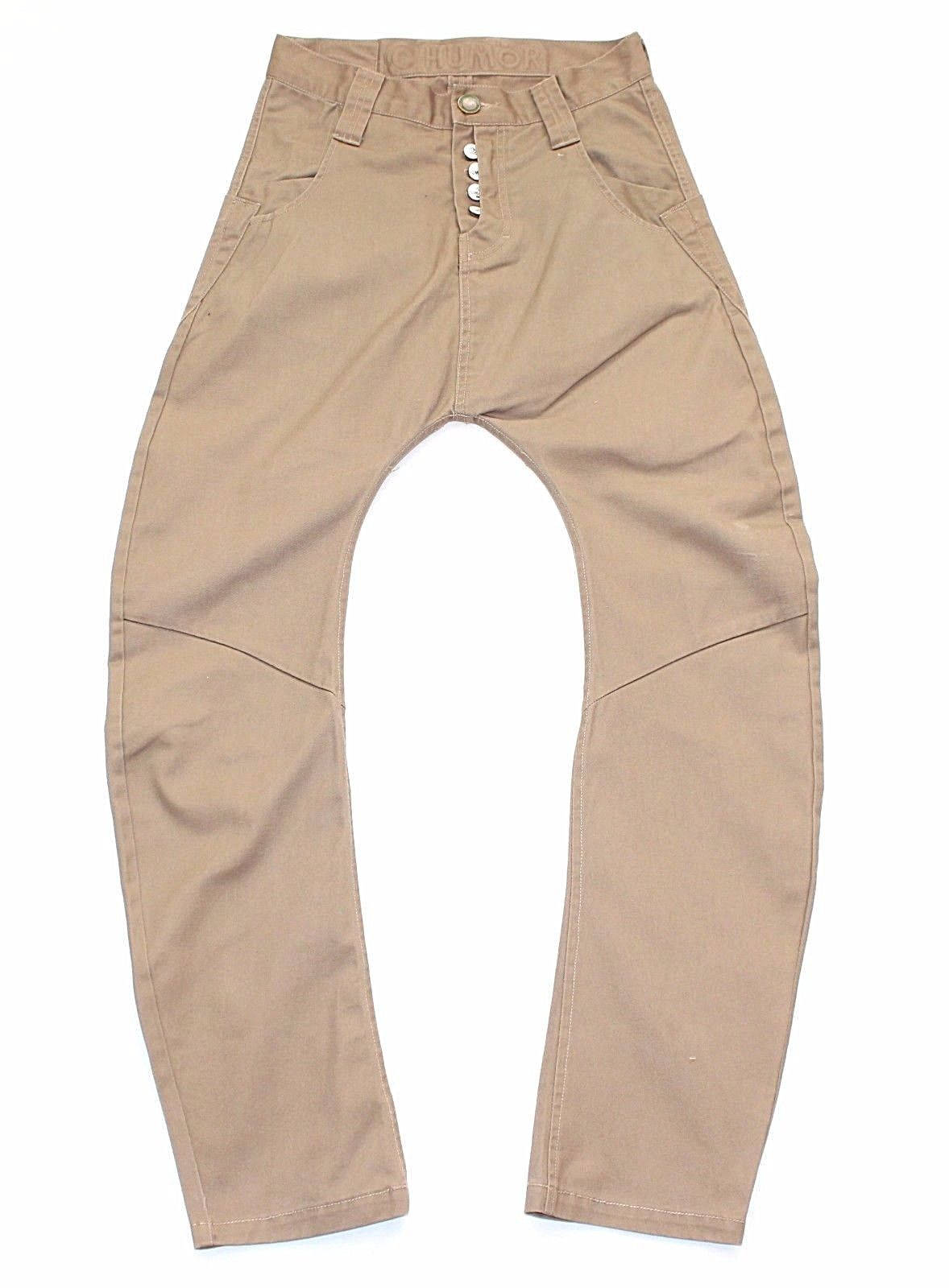 Image of Men's Vintage Humör Santiago Beige Drop Crotch Pants W28 L28