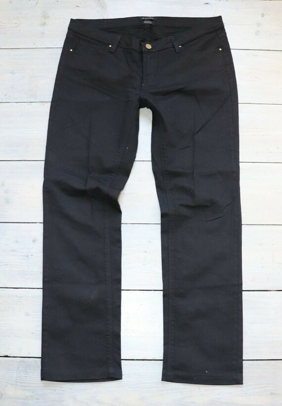 para mujer MASSIMO DUTTI zip fly estirar jeans negros - España
