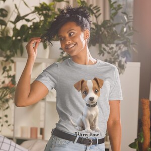 Camiseta divertida de perro en una caja / Camiseta de cachorro rescatado / Camiseta unisex linda de perro callejero
