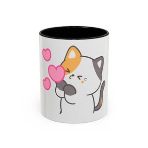 Colorful Cat Love Mug, Cute Coffee Cup, Gift for Cat Lovers, Heartwarming Drinkware, Cat-Themed Kitchen Accessories