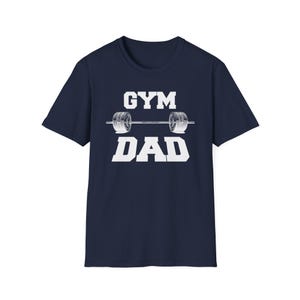 Gym Dad Barbell T-Shirt: Strong Fathers Who Lift image 5