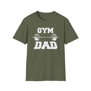 Gym Dad Barbell T-Shirt: Strong Fathers Who Lift image 4