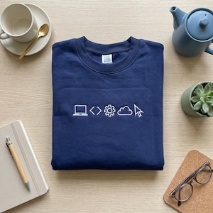 Computer Science besticktes Sweatshirt, Software Engineer Geschenk, Coding Hoodie, Web Entwickler Shirt, Programmierer Tech Support Bekleidung