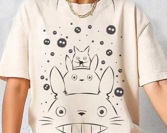Vintage My Neighbor Totoro Shirt, Sweatshirt, Hoodie, Studio Ghibli Shirt, My Neighbor Totoro Shirt, Studio Ghibli Gift Shirt, Y2K Shirt