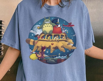 Camiseta, sudadera, sudadera con capucha, camiseta de Studio Ghibli, camiseta de Totoro, camiseta de regalo de Studio Ghibli, camiseta Y2K