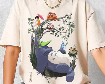 Vintage My Neighbor Totoro Shirt, Sweatshirt, Hoodie, Studio Ghibli T-Shirt, Totoro Shirt, Studio Ghibli Gift Shirt, Y2K T-Shirt
